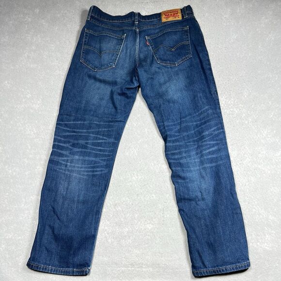 Levis 541 Jeans Mens 36 Blue Denim Tapered Leg Athletic Fit Stretch Pockets - Picture 8 of 15